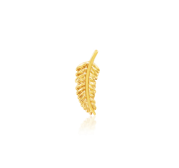 Junipurr Feather Quill 14kt Yellow Gold